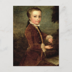 Portrait of Wolfgang Amadeus Mozart aged Postcard