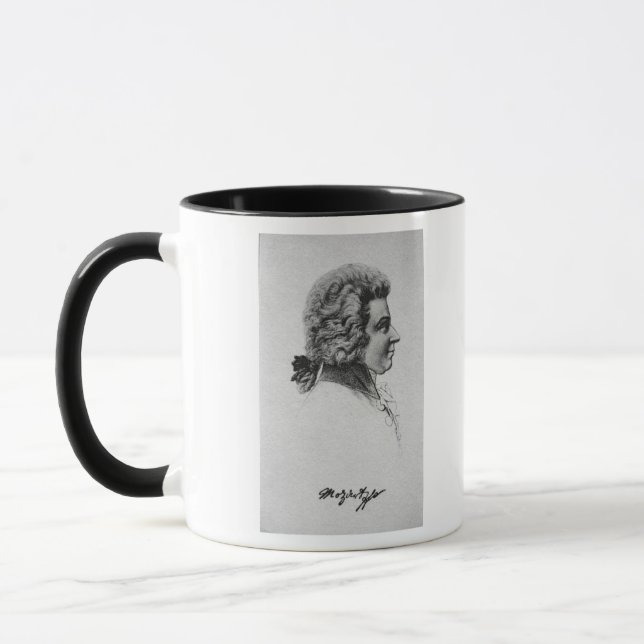 Portrait of Wolfgang Amadeus Mozart Mug (Left)