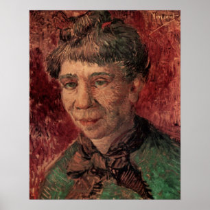 Portrait of Woman Madame Tanguy, Vincent van Gogh Poster