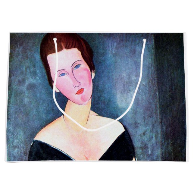 Portrait of Woman, Modigliani Large Gift Bag (Front)