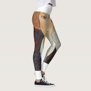 Portrait of Woman, Modigliani Leggings