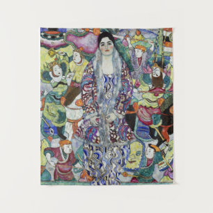 Portrait of Woman painting by Gustav Klimt Tapestry
