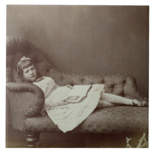 Portrait of Xie Kitchin (albumen print) Tile