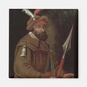 Portrait of Yermak Timofeyevich , 1700-50 Magnet