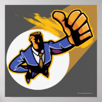 Portrait of young man showing thumbs up
