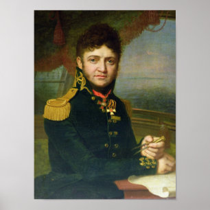 Portrait of Yuri F. Lisyansky, 1810 Poster