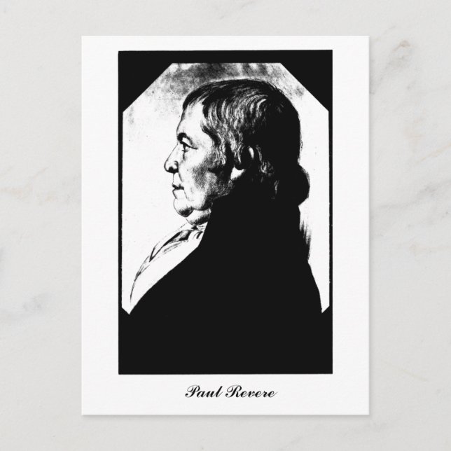 Portrait Paul Revere round 1800 Postcard (Front)