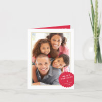 PORTRAIT PHOTO modern minimal festive spot red