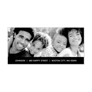 Portrait Photo Return Address Self-inking Stamp