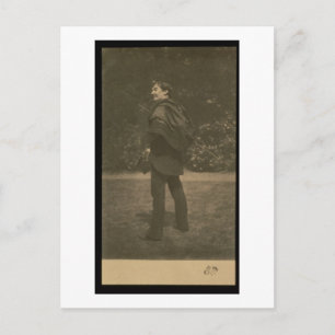 Portrait photograph of James Abbott McNeill Whistl Postcard