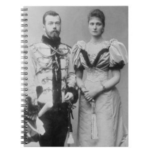 Portrait photograph of Tsar Nicholas II (1868-1918 Spiral Notebook