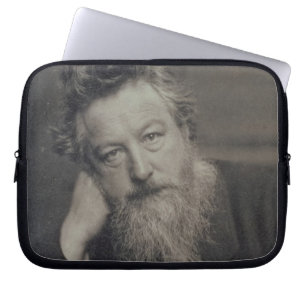 Portrait photograph of William Morris (1834-96) by Laptop Sleeve