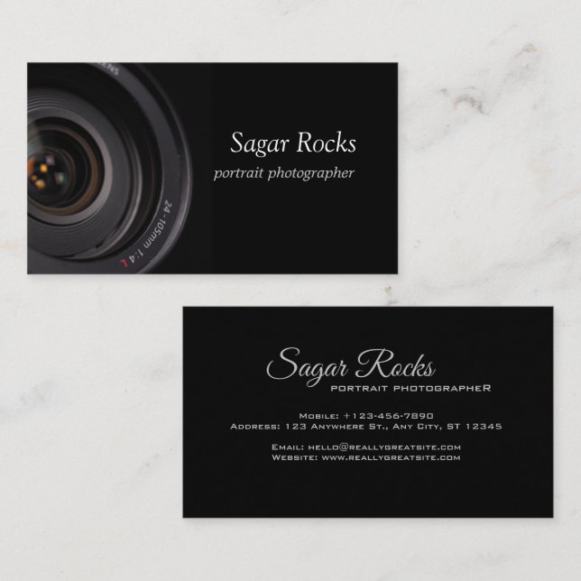 Portrait Photographer Business Card (Front/Back)