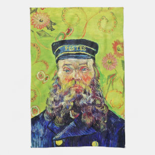 Portrait Postman Joseph Roulin Vincent van Gogh Tea Towel
