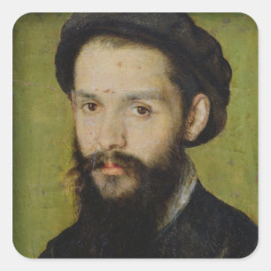 Portrait presumed to be Clement Marot Square Sticker