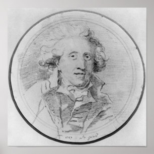 Portrait presumed to be Jean-Honore Fragonard Poster