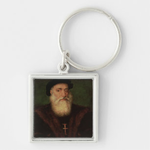 Portrait presumed to be of Vasco da Gama c.1524 Key Ring