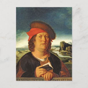 Portrait presumed to be Paracelsus Postcard