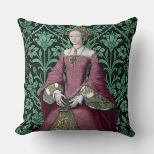 Portrait Princess Elizabeth Tudor, Queen  Cushion