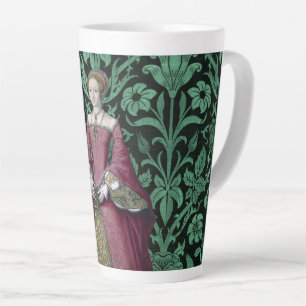 Portrait Princess Elizabeth Tudor, Queen  Latte Mug