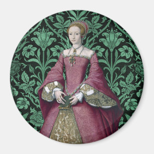 Portrait Princess Elizabeth Tudor, Queen Magnet