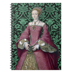 Portrait Princess Elizabeth Tudor, Queen  Notebook