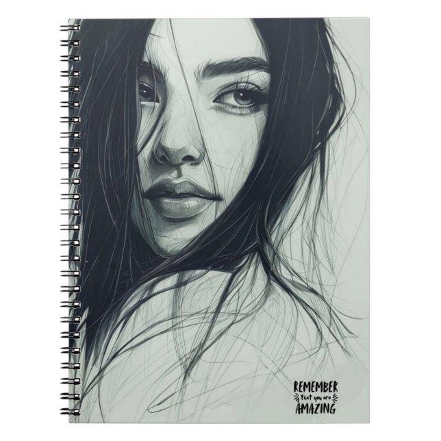 Portrait: Remember that you are amazing | Notebook (Front)