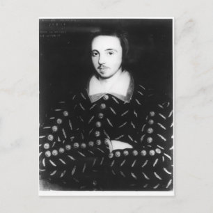 Portrait said to be Christopher Marlowe Postcard