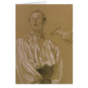 Portrait study of a man in a white shirt