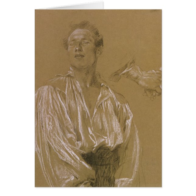 Portrait study of a man in a white shirt (Front)