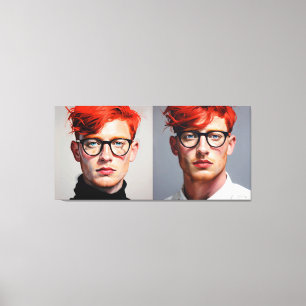 PORTRAIT THE FACEMAN N4 CANVAS PRINT