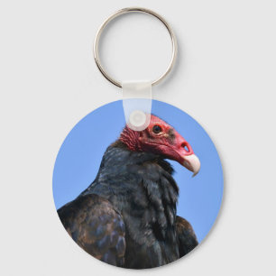 Portrait Turkey vulture Key Ring