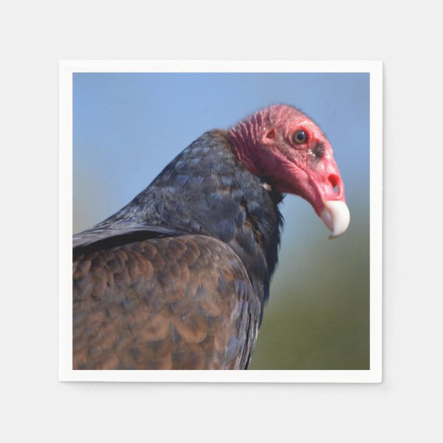 Portrait Turkey vulture Napkin (Front)