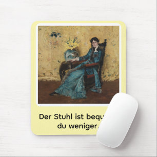 Portrait von Dora Wheeler mit frechem Spruch Mouse Pad