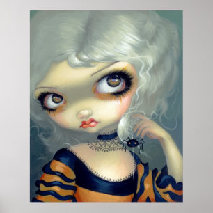Portrait with a Spiderling ART PRINT gothic rococo