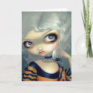 "Portrait with a Spiderling" Greeting Card
