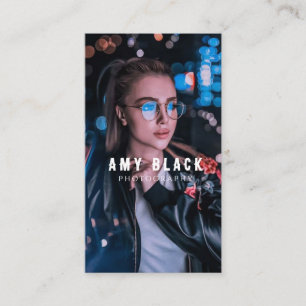 Portrait Woman Girl Photography Business Card