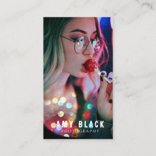 Portrait Woman Girl Photography Business Card
