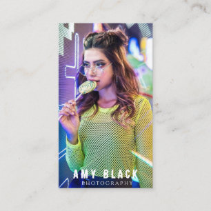 Portrait Woman Girl Photography Business Card