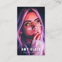 Portrait Woman Girl Photography Business Card