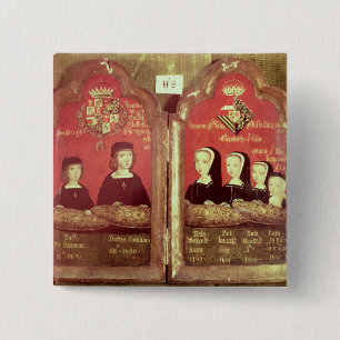 Portraits 15 Cm Square Badge