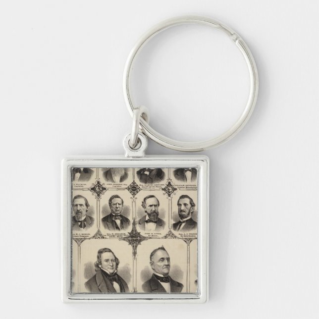 Portraits of Citizens of Scott County Key Ring (Front)
