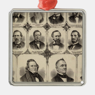 Portraits of Citizens of Scott County Metal Tree Decoration
