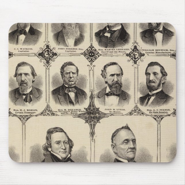 Portraits of Citizens of Scott County Mouse Pad (Front)