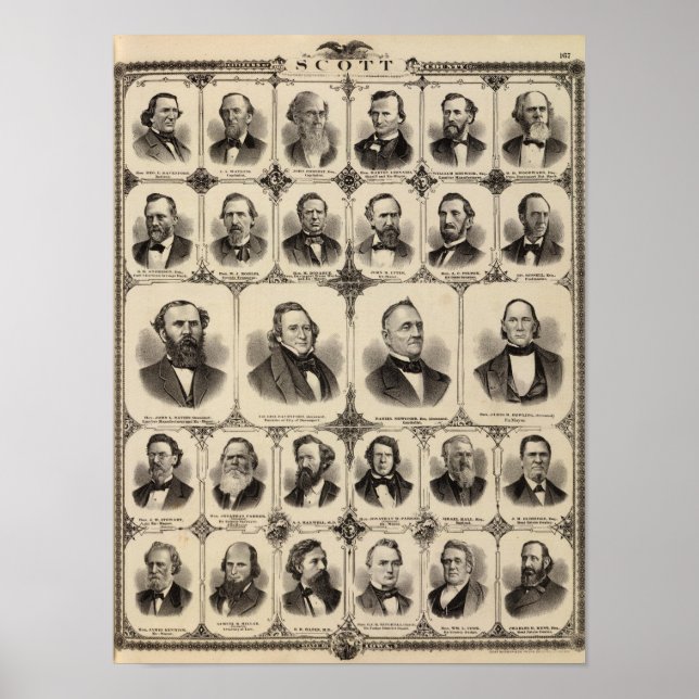 Portraits of Citizens of Scott County Poster (Front)