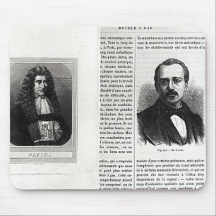 Portraits of Denis Papin and Etienne Lenoir Mouse Pad