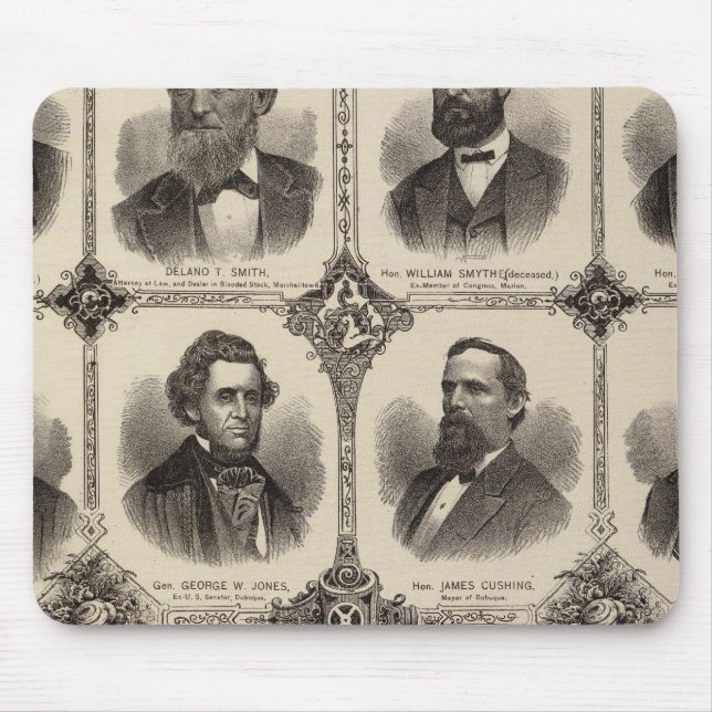 Portraits of EG Potter, Delano T Smith Mouse Pad (Front)