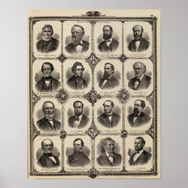 Portraits of EG Potter, Delano T Smith Poster (Front)