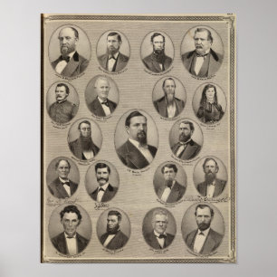 Portraits of John S Bender, Ancil B Ball Poster