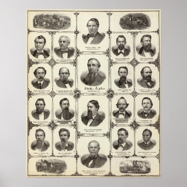 Portraits of Orval Pool, J McKee Peeples Poster (Front)